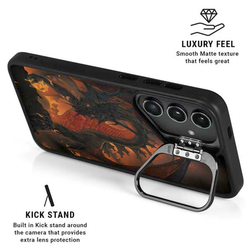 Fireball Dragon by Vincent Hie Galaxy S24 Plus Kickstand Case